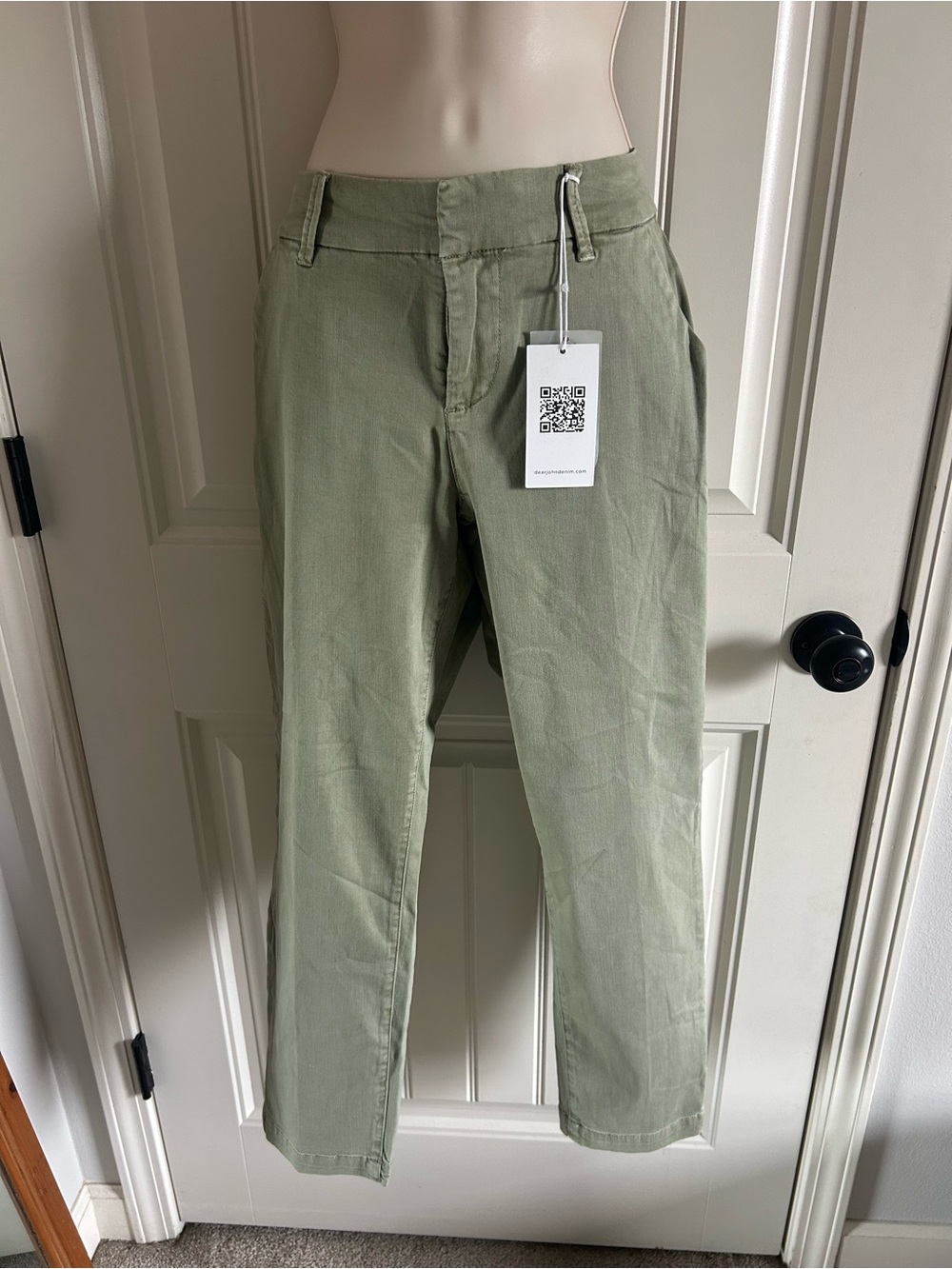 NWT Dear John Women’s Chino Sage Green Casual Pants Sz 28